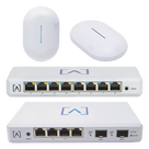 Kit de Red Profesional / Router Gigabit / Switch PoE 8 Puertos / 2 Puntos de Acceso Wi-Fi 6 / Administración en la Nube / Filtrado de Contenido