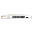 Switch Administrable PoE / 24 Puertos Gigabit PoE af/at / 2 x SFP Gigabit / 52 Gbps / Presupuesto PoE 370 W / Administración Cloud