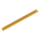 Canaleta Ranurada para Fibra Óptica / 4 in Ancho x 4 in Alto / 1828.8 mm Largo / PVC Rígido / Color Amarillo / UL 2024a