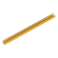 Canaleta Ranurada de PVC sin Tapa, Fiber-Duct™, 4 in de Ancho, 4 in de Alto y 1828.8 mm de Largo, Color Amarillo