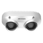 PanoVu Series / Lente Dual de 5 Megapixel / 2 Lentes Fijos de 2.8 mm / Recomendado para Pasillos o Esquinas / IP67 / IK10 / PoE / WDR 120 dB / 10 mts IR / Entrada y Salida de Audio y Alarma / Micro
