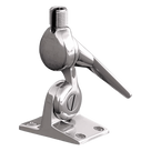 Soporte de Montaje de Cremallera / Acero Inoxidable / Diseño sin Tuercas / Dientes de 5° / Liberación Rápida / Rosca 1\"-14 / Superficies Inclinadas