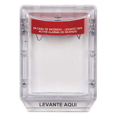 Cubierta Protectora de Policarbonato Serie Stopper IIÆ, Con Bocina, Sin Espaciador, Montaje Empotrado, Etiqueta en Español