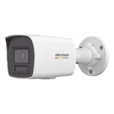 Cámara Bala IP / 4 Megapixel / Dual Light 30 m (98.4 ft) / Lente 2.8 mm / AcuSense / IP67 / PoE / Micrófono
