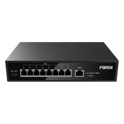 Switch PoE de 2 Hilos para telefonos Fanvil X303-2 , 8 puertos RJ11
