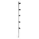Poste de esquina / Tubo acero galvanizado G60 / 5 aisladores / 1.20 m (3.94 ft) / Resistencia dieléctrica 18 kV
