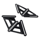 Bracket de Montaje / Bastidor en X / 4 Puntos de Fijación / Compatible 90% Cajas de Empalme / Plástico UV / 2 Piezas