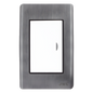 Apagador Escalera Sencillo de 10 A/ 127 V CA ~ 60 Hz / Placa de Acero.