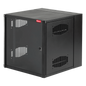 Gabinete AccessPlus de 26 UR Montaje en Pared de 19in, Rieles Numerados y Roscados #10-32, Puerta con Ventana de Seguridad, 600 mm de Ancho, 762 mm de Profundidad, Color Negro