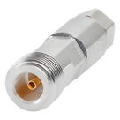 Conector RF tipo N hembra / 50 ohm / 0-8000 MHz / Recto / Heliax FSJ1-50A