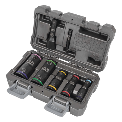 Juego de Dados de Impacto de 7 piezas, Medidas: 3/8 x 7/16'', 1/2 x 9/16'', 5/8 x 11/16'', 3/4 x 13/16'', y 7/8 x 15/16''