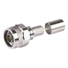 Conector Coaxial N Macho / Ensamble Plegable / Pin Cautivo No Soldable / 50 Ohm / PTFE / Cables RG8-LMR400