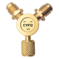 Conector Y para Refrigeración / 2 Entradas 1/4\" Macho Flare / 1 Salida 5/16\" Hembra Flare / Recuperación y Evacuación / 0.18 kg