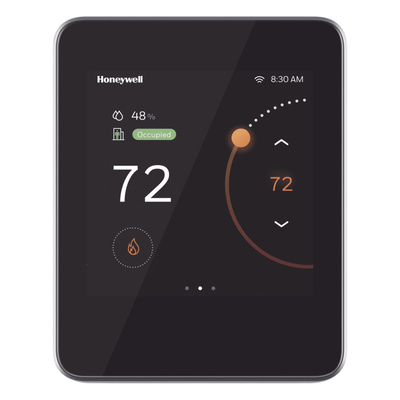 Termostato comercial conectado para unidades rooftop y bomba de calor con BACnet MS/TP, BACnet IP sobre Wi-Fi y app móvil
