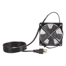 Ventilador para Gabinete / 115 Vca / 61 CFM / Cable 1.8 m (6 ft) / Dimensiones 119.1 x 119.1 x 25.4 mm