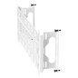 Accesorio Para Montaje de Equipos o Dispositivos en Gabinetes Multipropósito, de Instalación a Presión, de Acero, Color Blanco