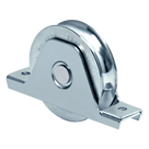 Rueda para Puerta Corrediza / 14 cm / Acero Galvanizado / Fijación Inferior / Carga 420 kg