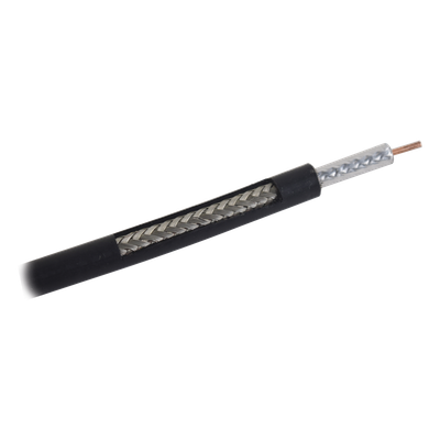 Metro de Cable Coaxial RG-58 LMRLW-195, Malla de Aluminio, Baja Pérdida de 50 Ohms, Conductor de Cobre Sólido