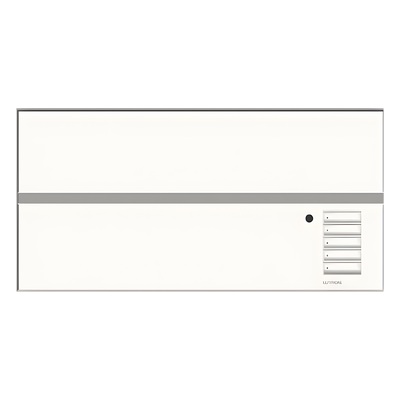 Unidad de control de iluminación GRAFIK Eye QS para 6 zonas con radiofrecuencia Clear Connect, escenas programables e integración con RadioRA 2 y HomeWorks QS, color blanco