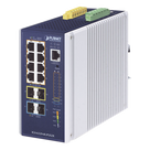 Switch Industrial Administrable Capa 3 / 8 Puertos PoE Gigabit 802.3bt / 2 Puertos SFP 1G/2.5G / 2 Puertos SFP 10G / IP30 / -40 a 75°C / 0.25 x 0.44 x 0.50 ft