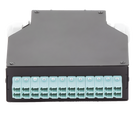 Distribuidor de Fibra Óptica / Riel DIN / 12 Acopladores LC/UPC Dúplex Multimodo / Charola 24 Fusiones / Acero Laminado / 1.57 x 4.96 x 5.59 in