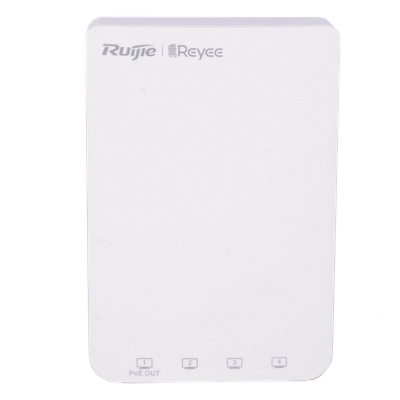 Punto de Acceso Wall Plate Wi-Fi 5 / 1267 Mbps Doble Banda / 802.11ac Wave 2 MU-MIMO 2x2 / 5 Puertos Gigabit / 1 Puerto PoE Out / Mesh / Beamforming / Gestión Cloud Gratuita