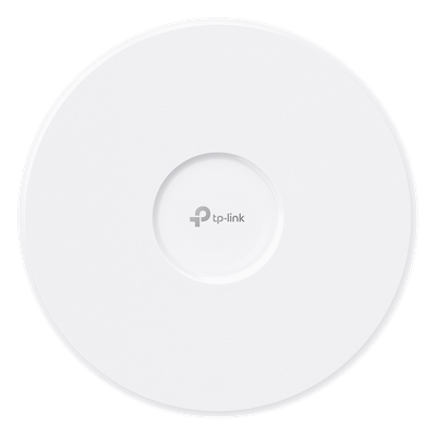 Punto de Acceso Omada / Wi-Fi 7 BE22000 MU-MIMO 4x4 / 2 Puertos 10 Gbps / Mesh Omada / Operaciones Multiencale (MLO) / Configuración por Controlador o Stand-Alone / Para Montaje en Techo/pared / Al