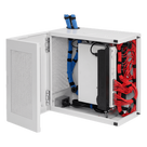 Gabinete de Pared L-Box 6U / Acero 1.9 mm / 610 x 610 x 313 mm (24x24x12 in) / Puerta L 120° / RAL 7035 / Rack 19\"
