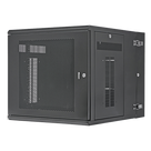 Gabinete de Montaje en Pared / 19in EIA / 12 UR / 762mm (2.5ft) Profundidad / Puerta Perforada / Acero / 113.4kg Capacidad
