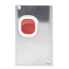 Interruptor de Atraco Silencioso / Contactos DPDT / Cubierta de Acero Inoxidable / Restablecimiento con Llave / UL636