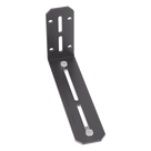 Soporte en L / Montaje Pared o Gabinete / Canaletas 6x4 y 4x4 / Acero Negro / 8.88 x 2 pulgadas