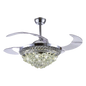 Ventilador de Techo con Luminario LED de  110 V CA 50/60 Hz /  88 W /4500 Lm / 6500 - 4 000 - 2 700 K /3 Tonos de Luz / 1075 mm / 6 Velocidades /No Dimeable.