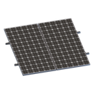 Kit de Minirieles para Panel Solar / Arreglo 1x2 / Aluminio Anodizado / Módulos 35 mm / Instalación en Lámina