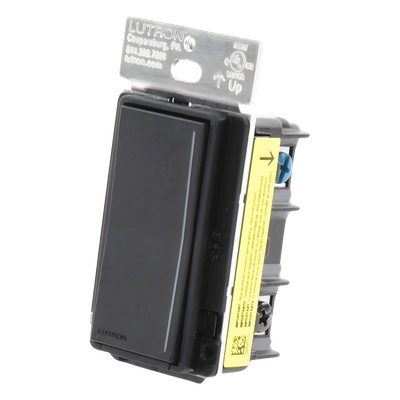 Atenuador auxiliar Sunnata de pared para control de 3 vías o escalera, 120 V, compañero cableado del atenuador principal del sistema RadioRA 3, color negro mate (Midnight)