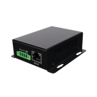 Inyector PoE Industrial / Entrada 9-42 Vcc / Salida 48V PoE 802.3af/at / Dual RJ45 10/100/1000 Mbps / Rango -20℃ a 70℃