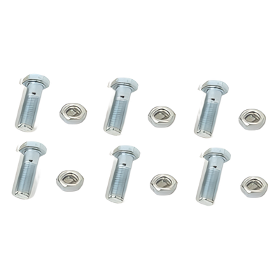 Paquete de 6 tornillos y tuercas de acero inoxidable 1/2 x 3 1/2”.