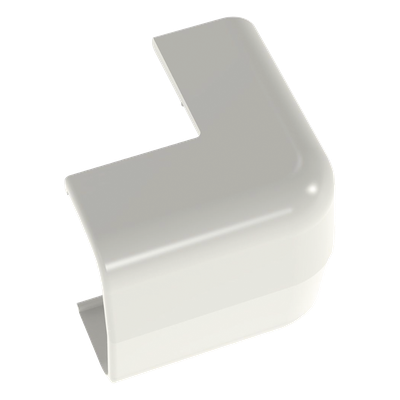 Esquinero exterior, para uso con canaleta LD5, material ABS, Color Blanco Mate