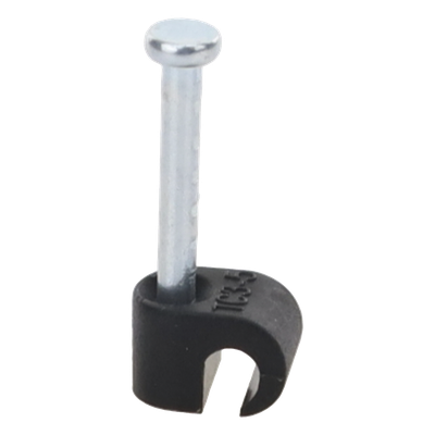 Grapa negra para Fibra óptica redonda de 3 mm (100pzs) (3101-00400)