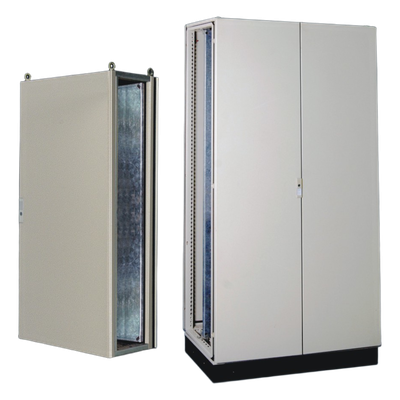 Gabinete de Acero IP55  (1200 x 2000 x 600 mm) con Placa Trasera Interior Metálica y Puerta Doble