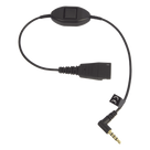 Cable QD a 3.5 mm / Push-to-Talk Integrado / Control de Llamadas / Compatible Smartphones