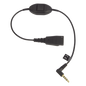 Jabra Cord QD a conector de 3.5 mm con Push-to-Talk para teléfonos celulares smartphones (8800-00-103)