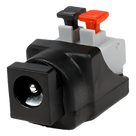 Adaptador de Alimentación DC / Jack 3.5 mm Hembra Polarizado / 12 Vcc / Terminales Push / Calibre 18