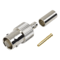 Conector BNC Hembra de anillo plegable para cable LP-195, LP-142, RG-58/U, RG-142/U.
