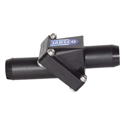 Válvula anti retorno en linea para mangueras de 1 pulgadas.