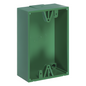 Caja trasera de montaje color verde para estaciones de parada STOPPER