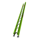 Escalera de Extensión / Aluminio + Fibra de Vidrio / 8.5 m (27.9 ft) / Capacidad 136 kg / Peso 24.31 kg / Escalones Antifatiga / Sistema de Polea Reducido