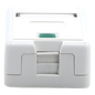 Caja de Pared Superficial / 1 Puerto Keystone / Montaje Vertical / UL 94V-0 / Certificada UL, CE, ETL