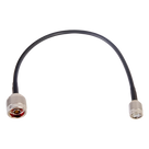 Jumper Coaxial / 30 cm (0.98 ft) / RG-58U / N Macho a TNC Macho / 50 Ω / 9.84 dB@450 MHz