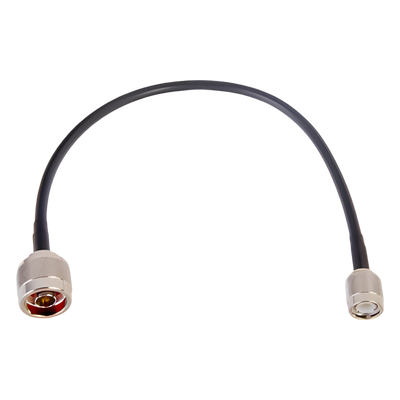 Jumper de 30 cm (11.81 pulgadas) Fabricado con Cable RG-58U-SYS, Conector N y Conector TNC en el Otro Extremo