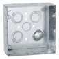 Caja Cuadrada 4 11/16 x 4 11/16\"/ Profundidad 2- 1/8\"/ Cuenta con 1 Entrada de 1/2\", 8 de 1\" y  3 TKO  (1/2\"-3/4\").